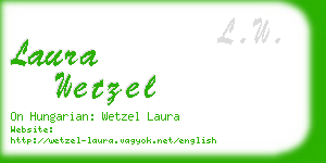 laura wetzel business card